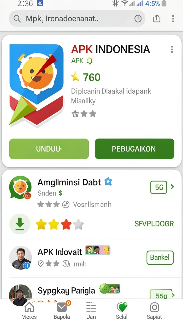 Tampilan antarmuka rhino88ii.com di Android