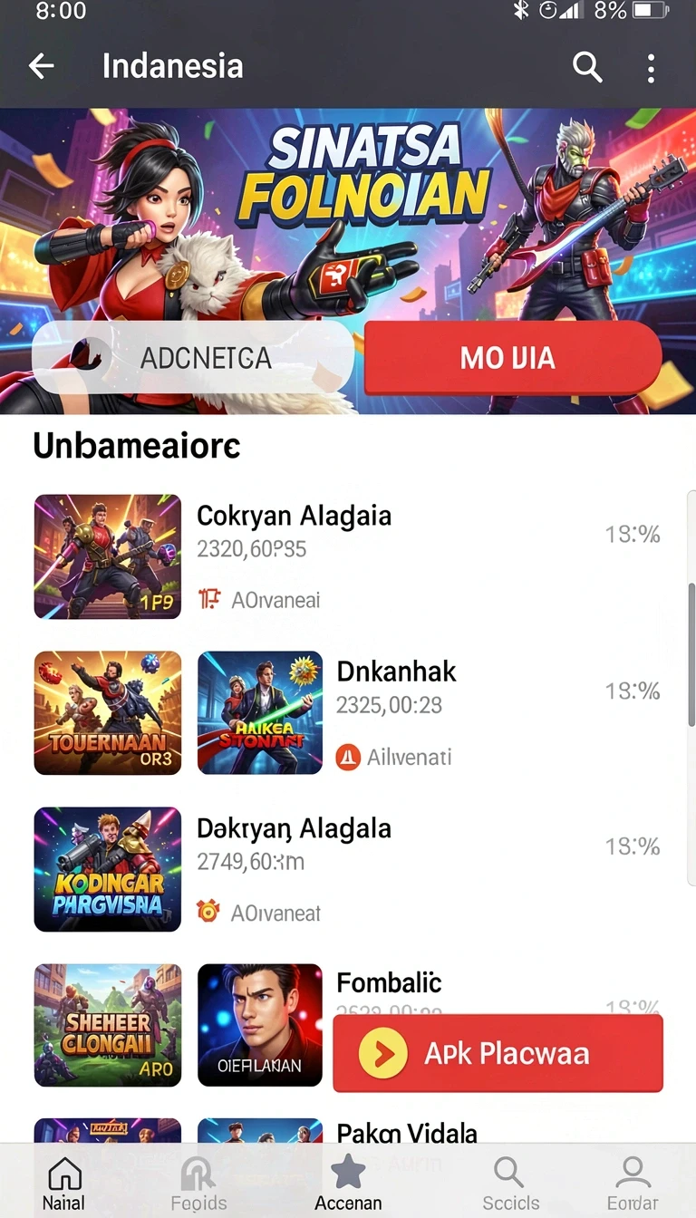 Alur unduhan aplikasi di rhino88ii.com